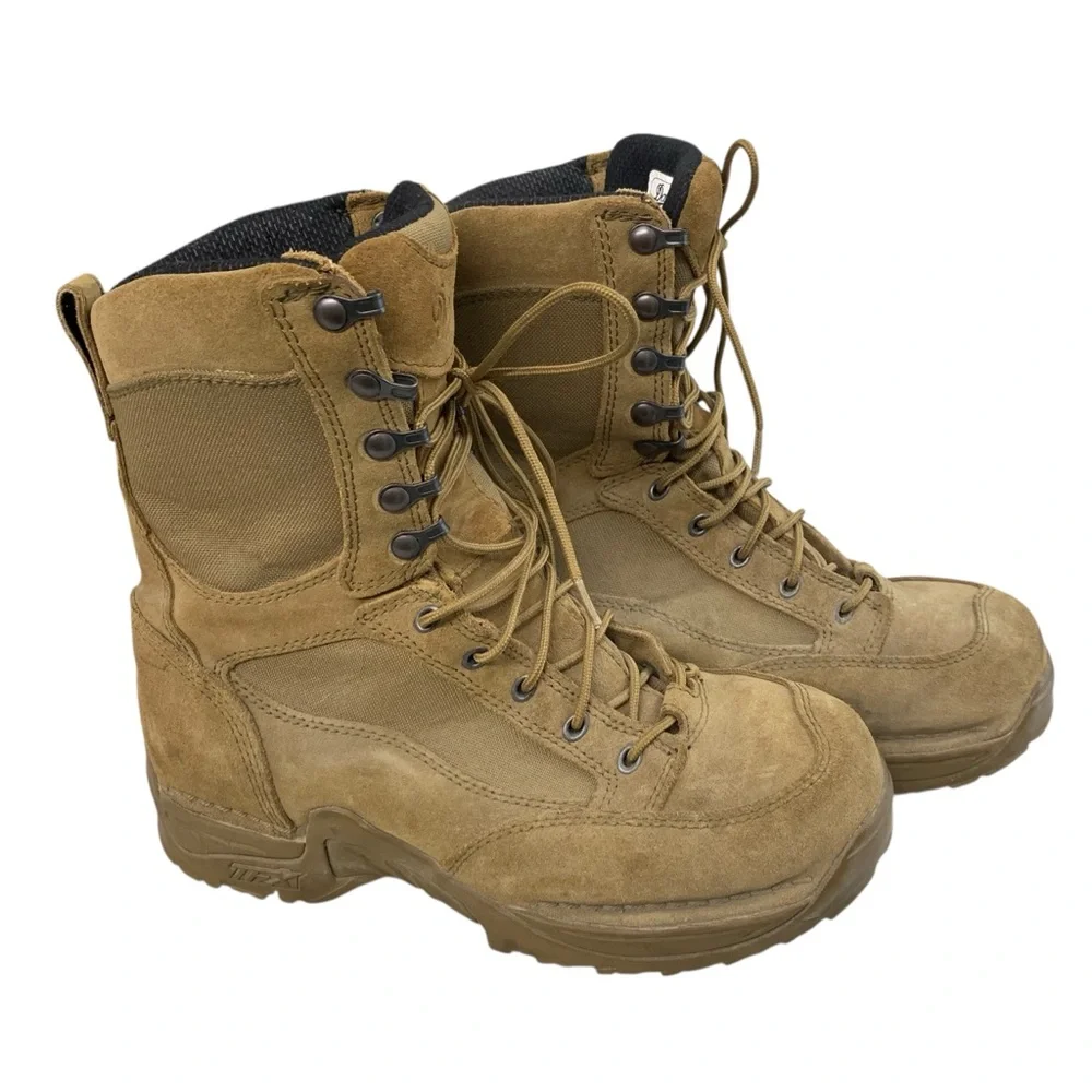 DANNER Tan Combat TFX Leather & Fabric Tactical Boots‎ – Men’s 9 D